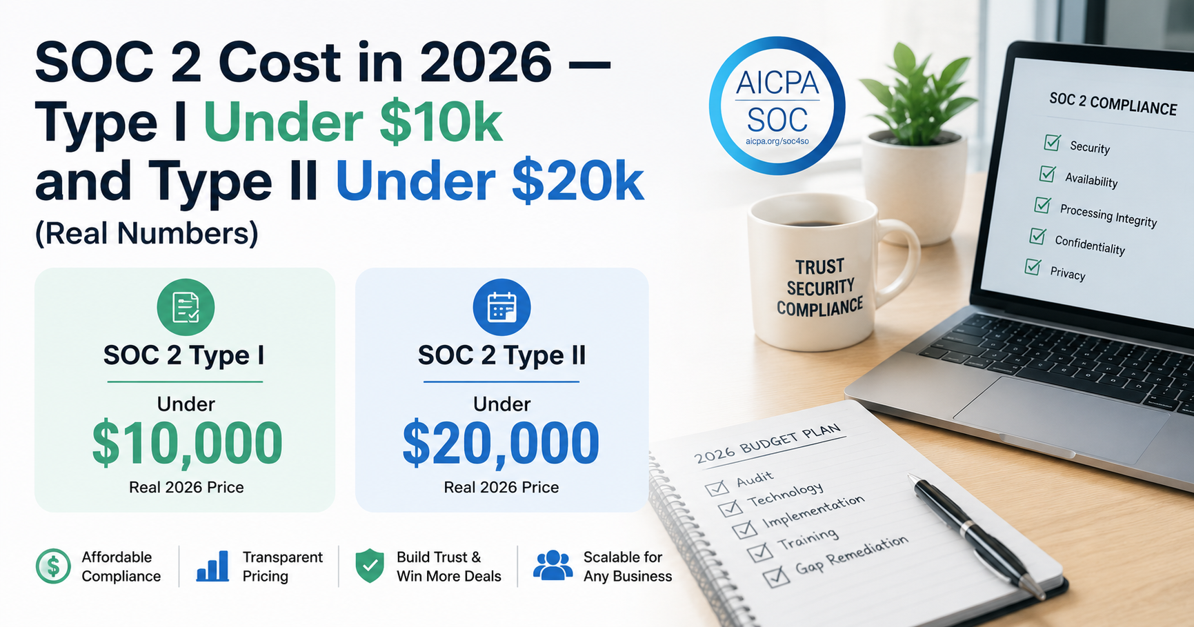 SOC 2 cost breakdown 2026